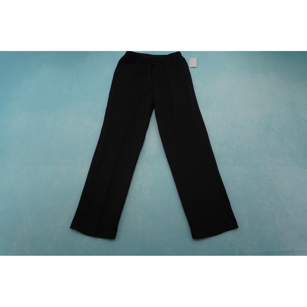 IZOD Boys Dress Pants Size 12 Regular Black Stretch Adjustable Waist Trousers